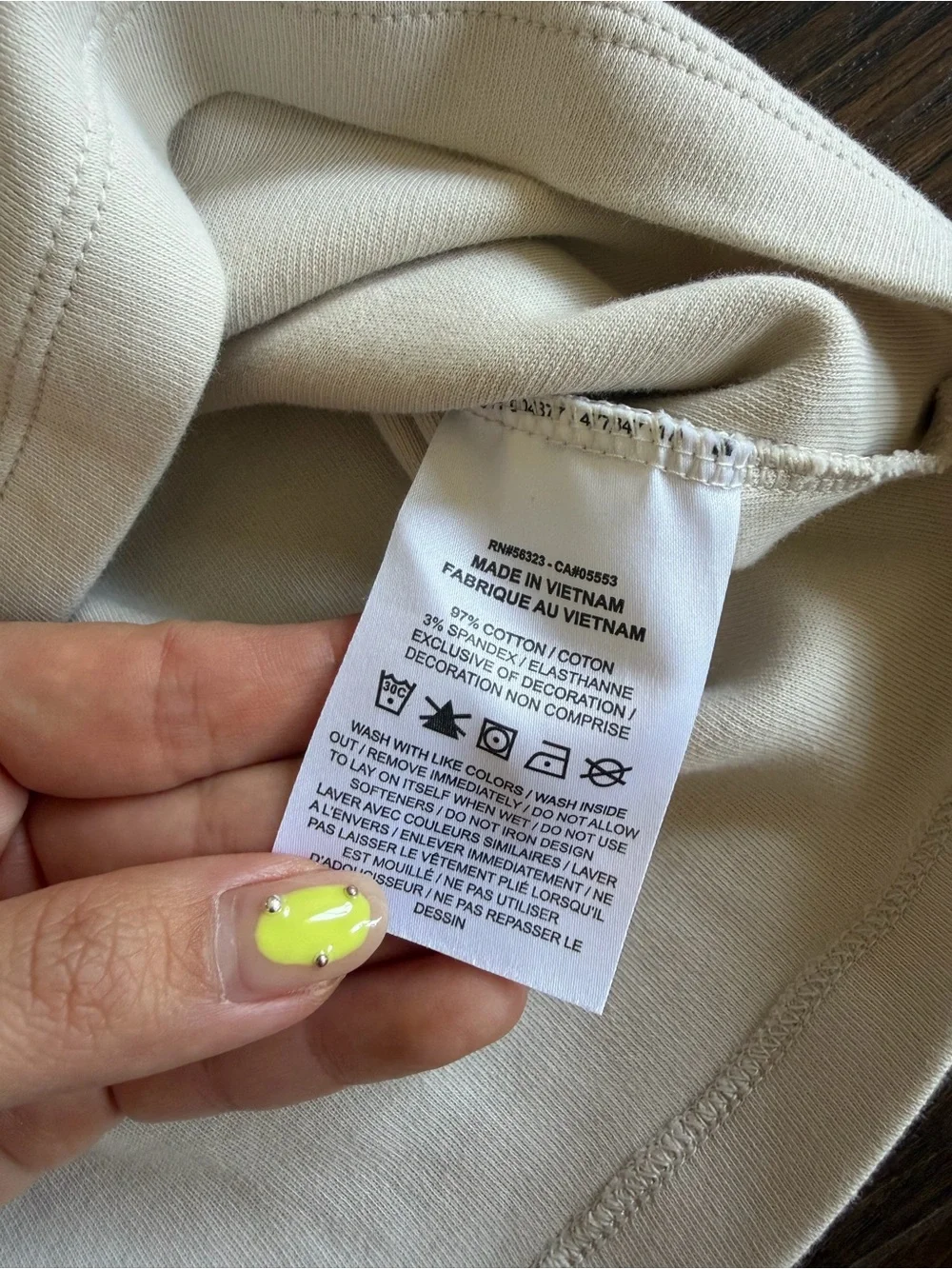 Nike Beige Cropped Polo Top